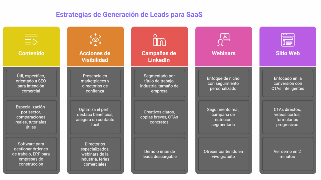 Generación de leads SaaS